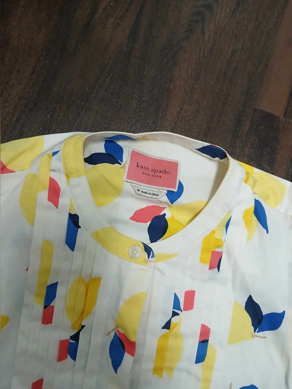 kate spade White Sleeveless Mini Dress with Yellow, Blue & Pink Floral Motif